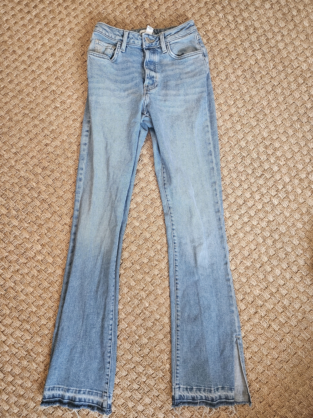 Forever 21 Womens Flare Jeans with Side Slit